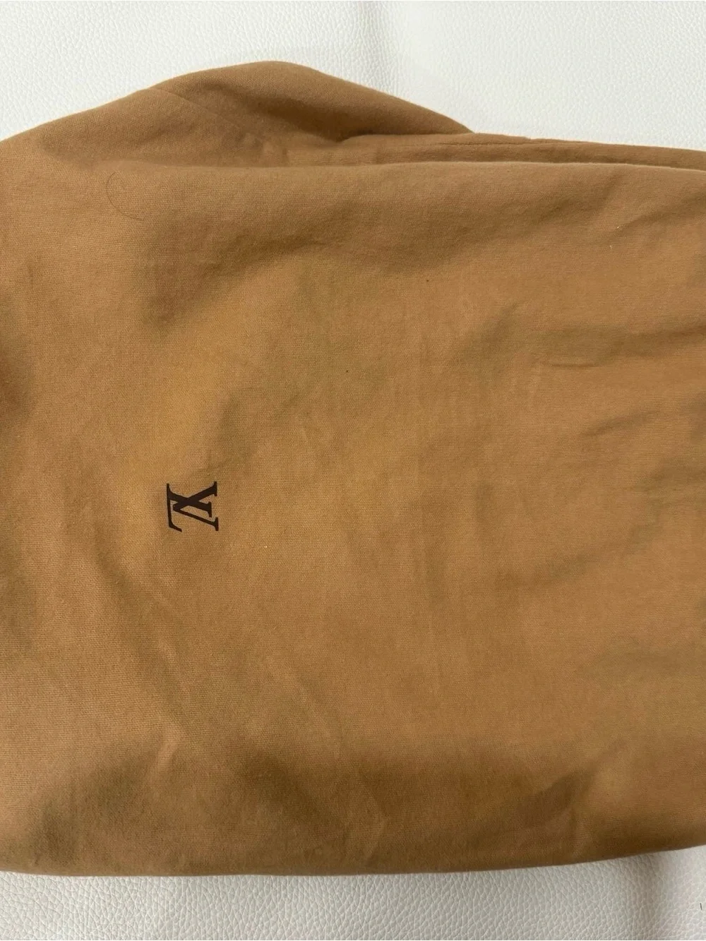 Louis Vuitton Brown Monogram Canvas Duffel Bag with Tan Trim